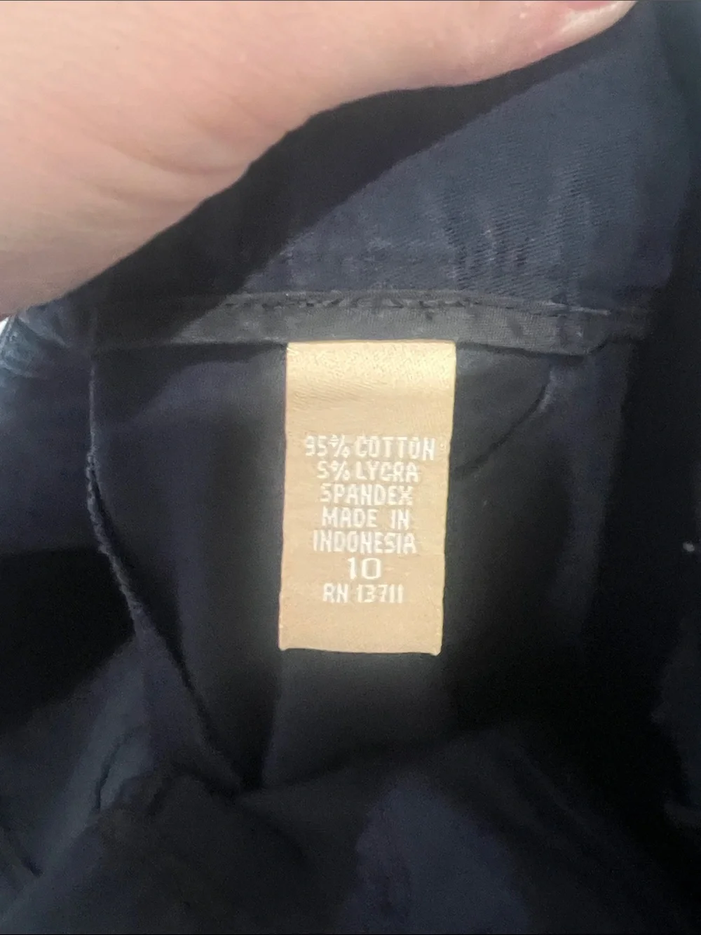 Kate Hill‎ Navy Casual Wide-Leg Cropped Pants Size 10